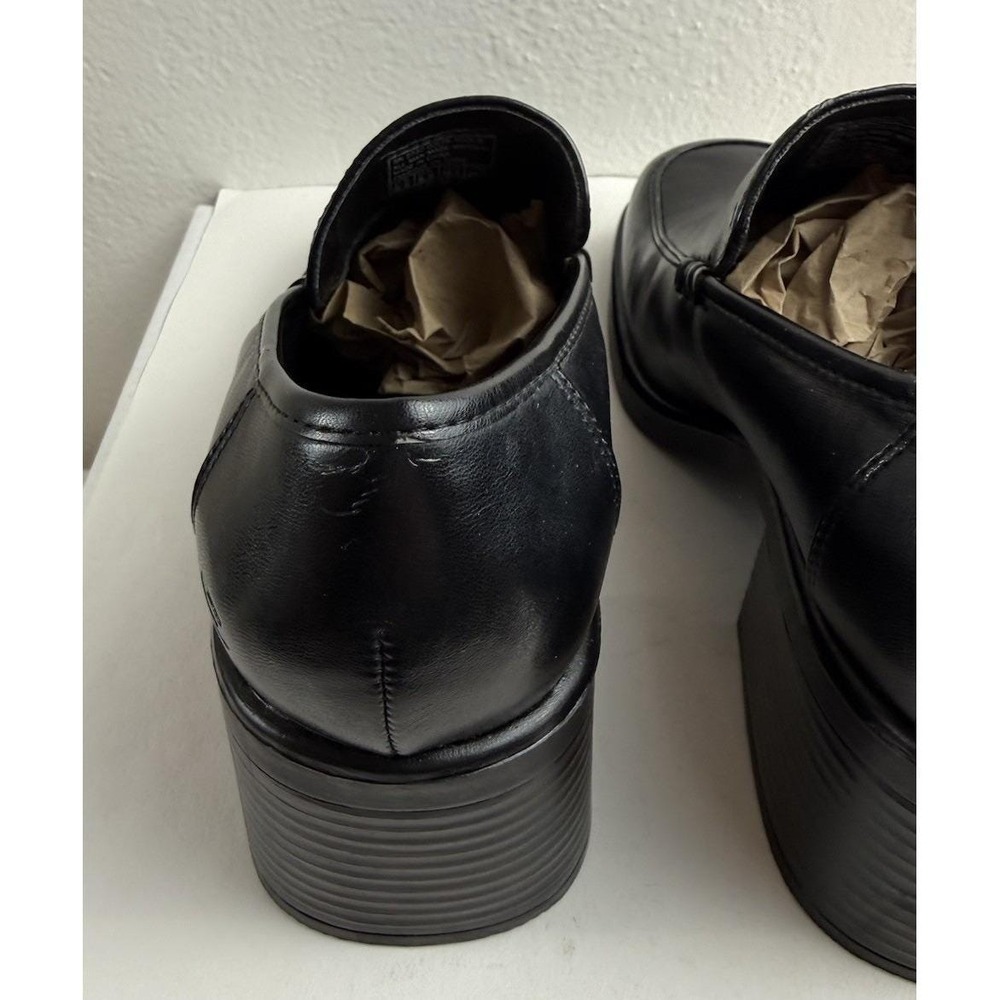 Skechers Y2K Black Platform Chunky Loafer Shoe Sz 8.5 Womens Grunge Goth Witchy - Picture 16 of 16